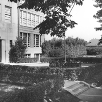 Notre Dame High School - Chicago, Front Yard