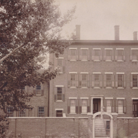 Notre Dame Academy and Convent - Dayton, Front Entrance and Wall