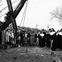 Notre Dame High School - Chicago, Ground Breaking with Sister Marie Teresa